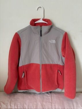 The North Face Pink & Gray Fleece Jacket